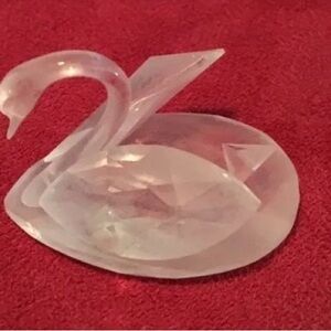 Elegant Swarovski Crystal Swan Figurine